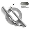Corda De Pular Crossfit Speed Rope Rolamento 3m Cabo De Aço Cor Prateado