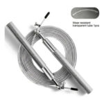 Corda De Pular Crossfit Speed Rope Rolamento 3m Cabo De Aço Cor Prateado